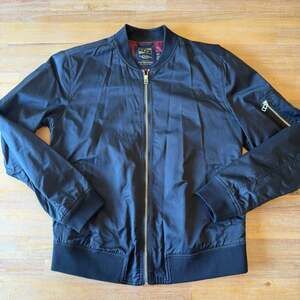 Cpo Provisions Bomber Jacket Size M Black Full Zip Utility